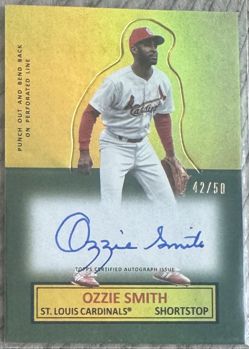 Ozzie smith 2004primecut サインカード Charitybuzz: Ozzie Smith Signed & Inscribed Baseball Cards