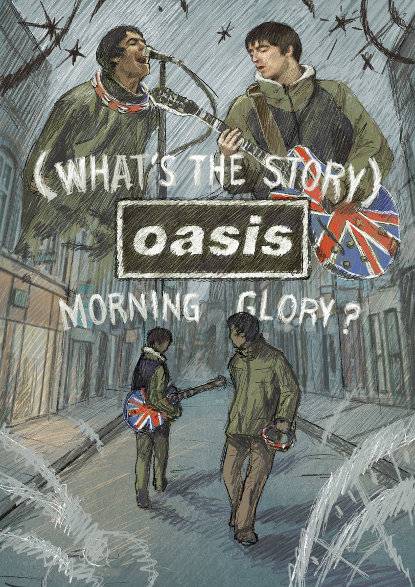 New illustration I made of the band Oasis.