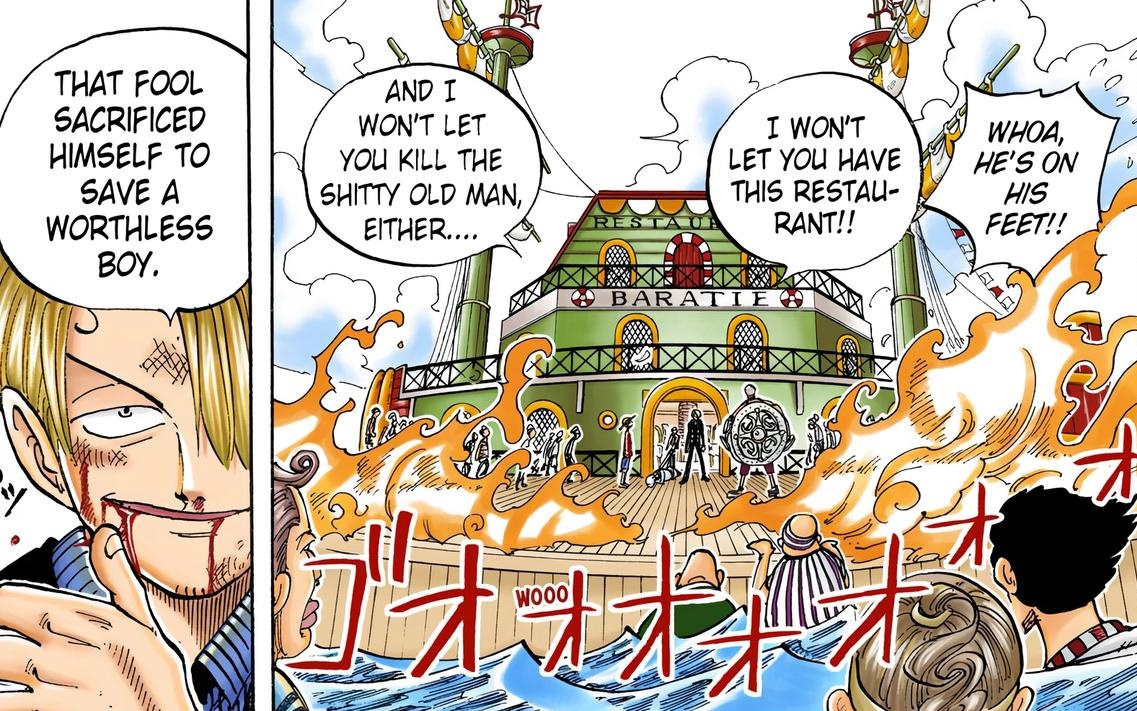 sanji calling himself a "worthless boy" when referring to zeff's sacrifice hits so much harder after wci...