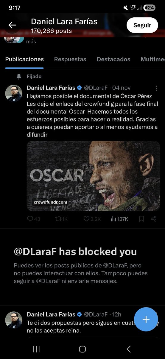 Jesus1405's tweet photo. La loca taconera chavista Lara Farias me bloqueó jajaja https://t.co/58lTNtYYwt
