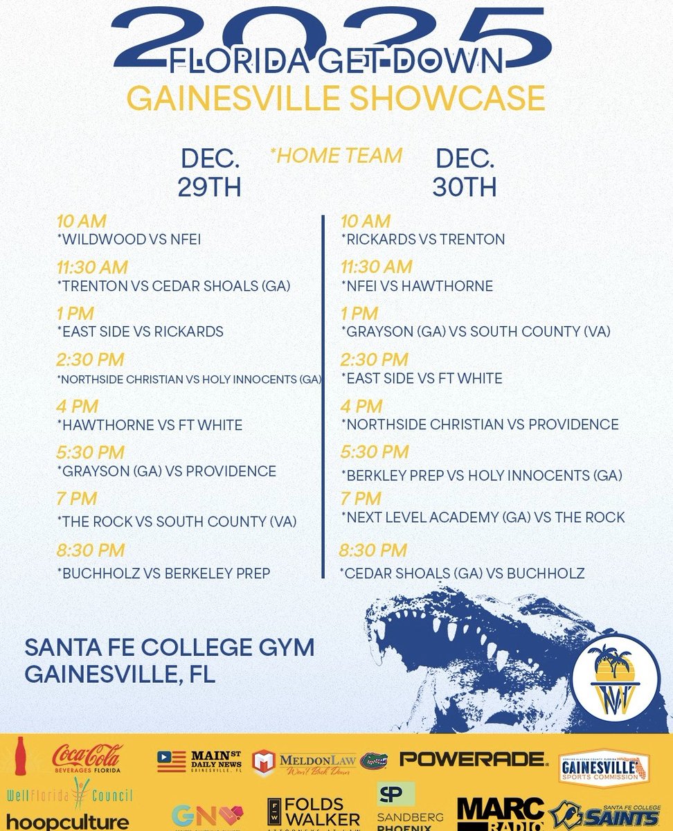 JHillsman's tweet image. Buchholz (FL) sweeps its 2 games of @FloridaGetDown w/a 58-44 W over Cedar Shoals (GA). Jacob Bromirski 20p (3-3PT) Lucas Bhatin 10p Evan Walker 10p for Buchholz. DJ Hubbard 13p Deston Foote 10p for Cedar Shoals #HSBB