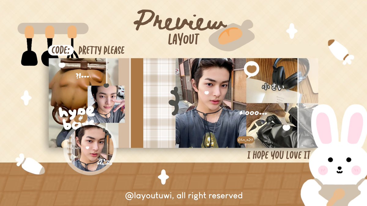 layoutuwi's tweet image. ❤️ : help repost? thanks a bunch!

halo ꒰ᐢ⸝⸝⸝ᐢ꒱⸒⸒ aku bawa 4 FREE layout keonho, ian, carmen, leeseo dalam rangka birthday kak @akumermett happy birthday kakk 🎉🎂🎈🎁 untuk rules bisa cek di ALT. Thanks❤️

#zonauang