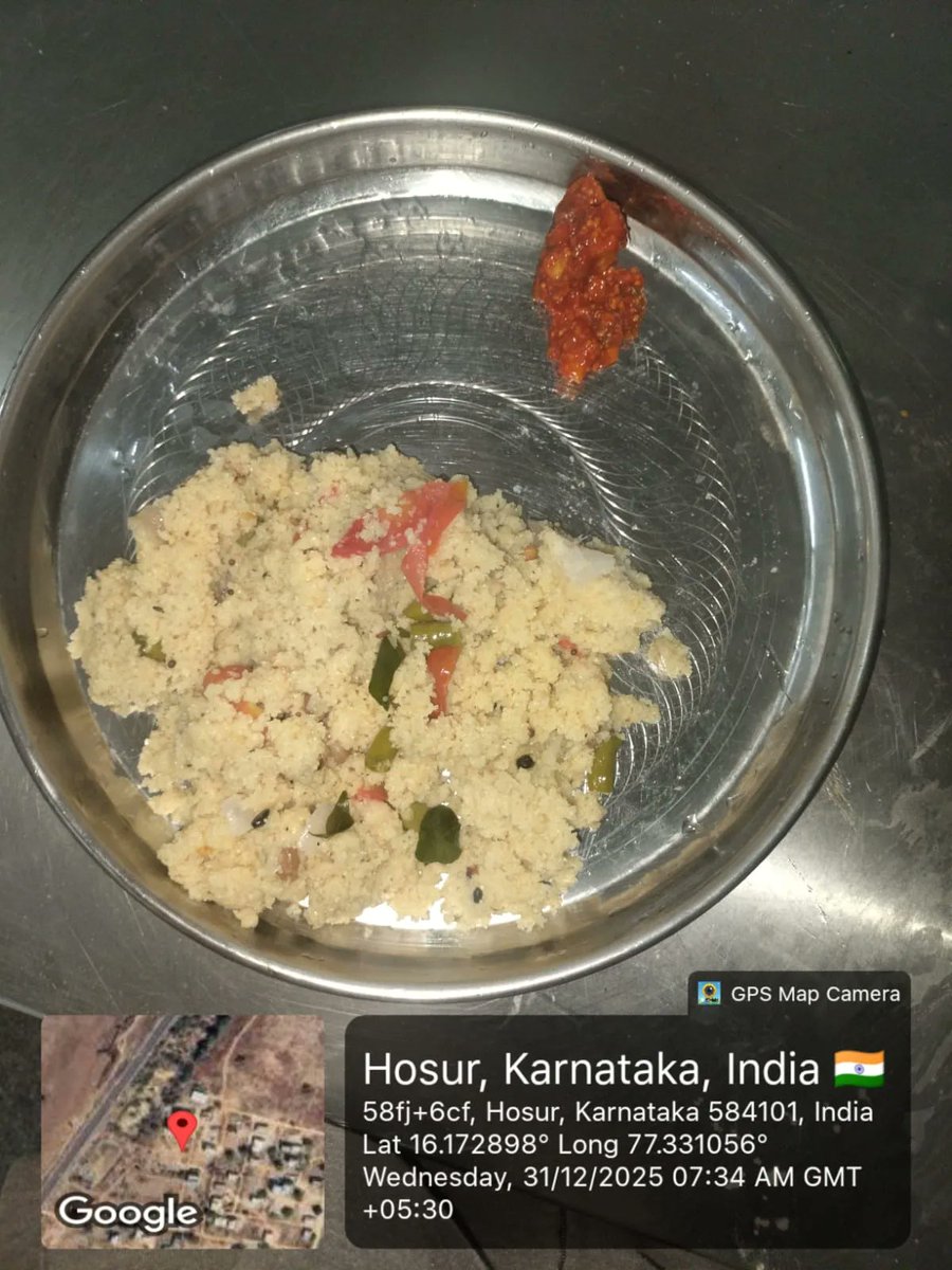 GGCHRaichur's tweet photo. Good morning Sir/Madam today's breakfast. #SocialAudit_SWDMeals #SocialWelfare_Karnataka https://t.co/e6RZrVmjZJ