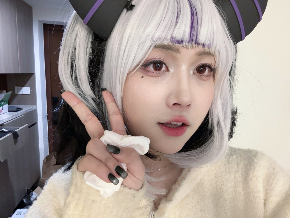 想把真毛也改成这样的，可惜没假发的发量🥲#男娘