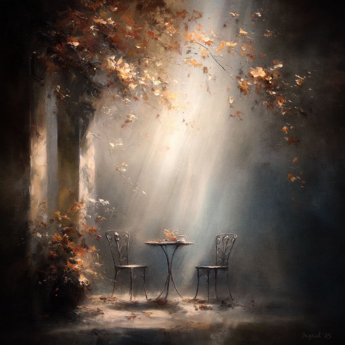 The Enchanting Hold of Your Gravity

Woke up a simmering thought, your fire in mine
Dawn pleads for gravity as smiles embolden us
Love, hers tempts like a moon who’s tide binds
Between all of us, our eyes aflame still wanting.

The art of forgetting slices open a frozen heart