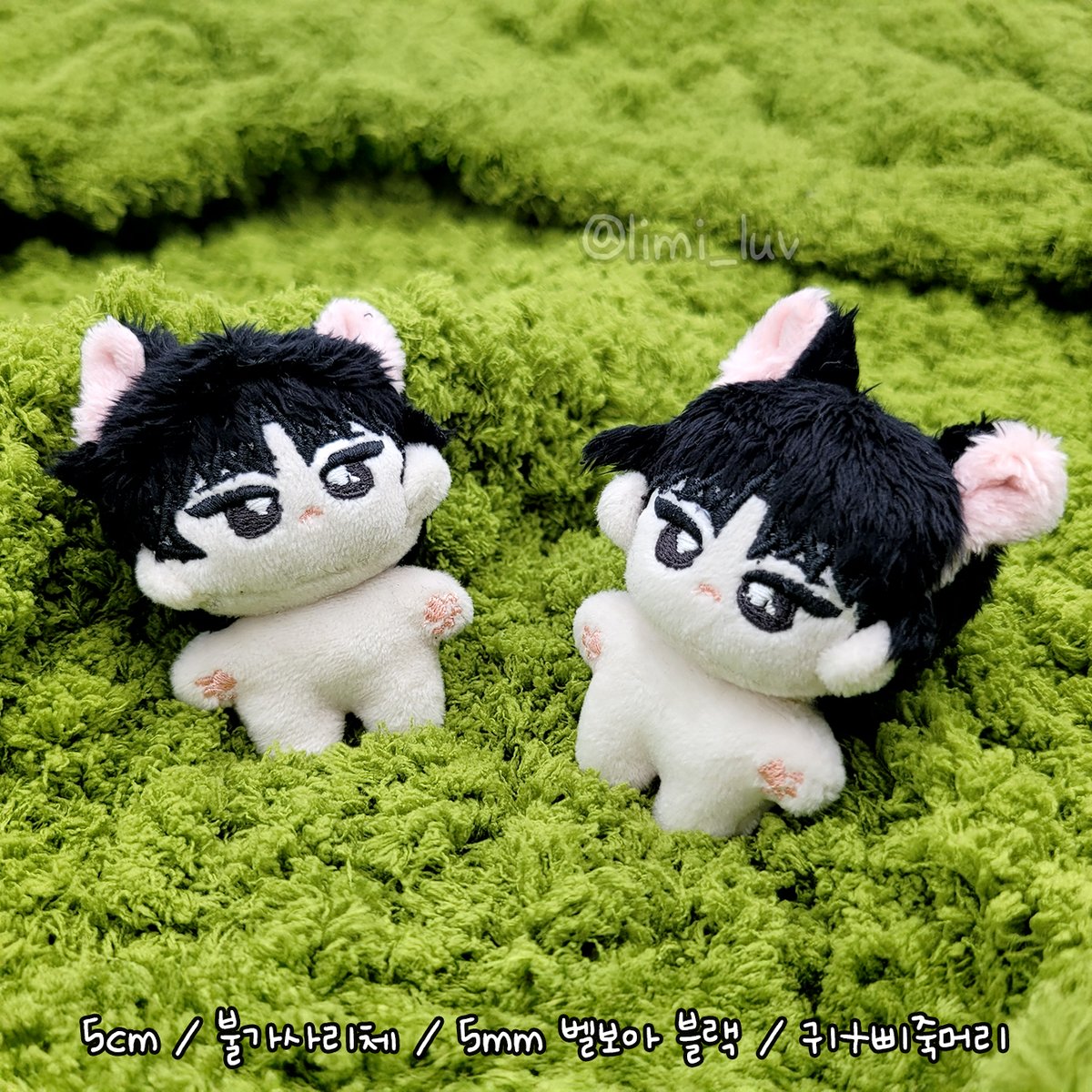 5별깅입니다!💜 삐죽머리 + 동물귀를 같이 부착해드렸습니다 #솜인형수제작 #솜인형커미션 #개인제작 #인형제작 #5깅