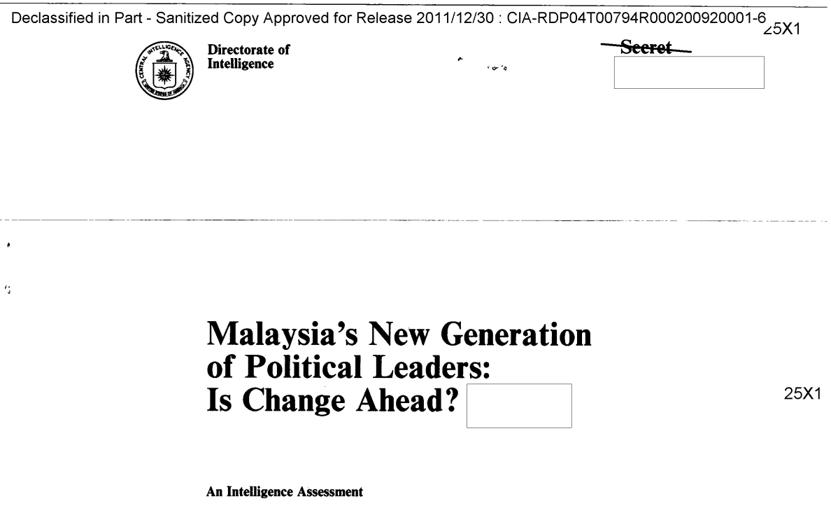 khalidbinainon's tweet photo. CIA Declassified Files : In 1986, CIA's Intelligence reported of Malaysia new leaders: Anwar Ibrahim, Najib, Sanusi &amp; PakLah. Anwar was mentioned the most &amp; he was marked favourably for his vocal stance against Russia, back then a nemesis of the US. https://t.co/sJUM3aEoW8 https://t.co/tvKjpgzh5J