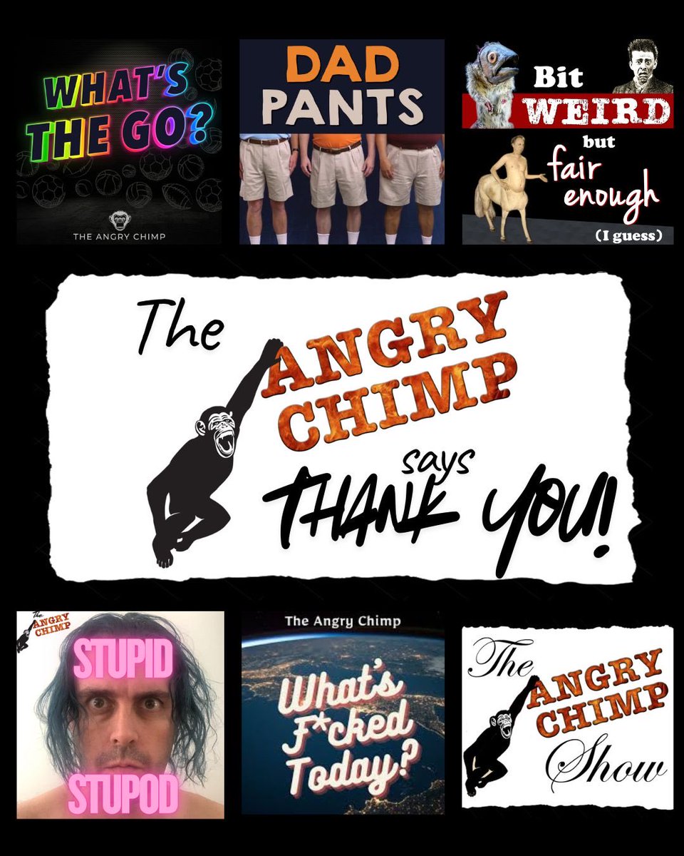 angrychimptwit's tweet photo. A big thank you to everyone who has had a listen to one (or more) of the Angry Chimp podcasts this year! 

If you are looking for a new podcast in 2026 check one of these out or if you just feel like chatting podcasts, reach out! 

Have a great New Year!

https://t.co/6TOnScE4Qs https://t.co/BvQsc4600H