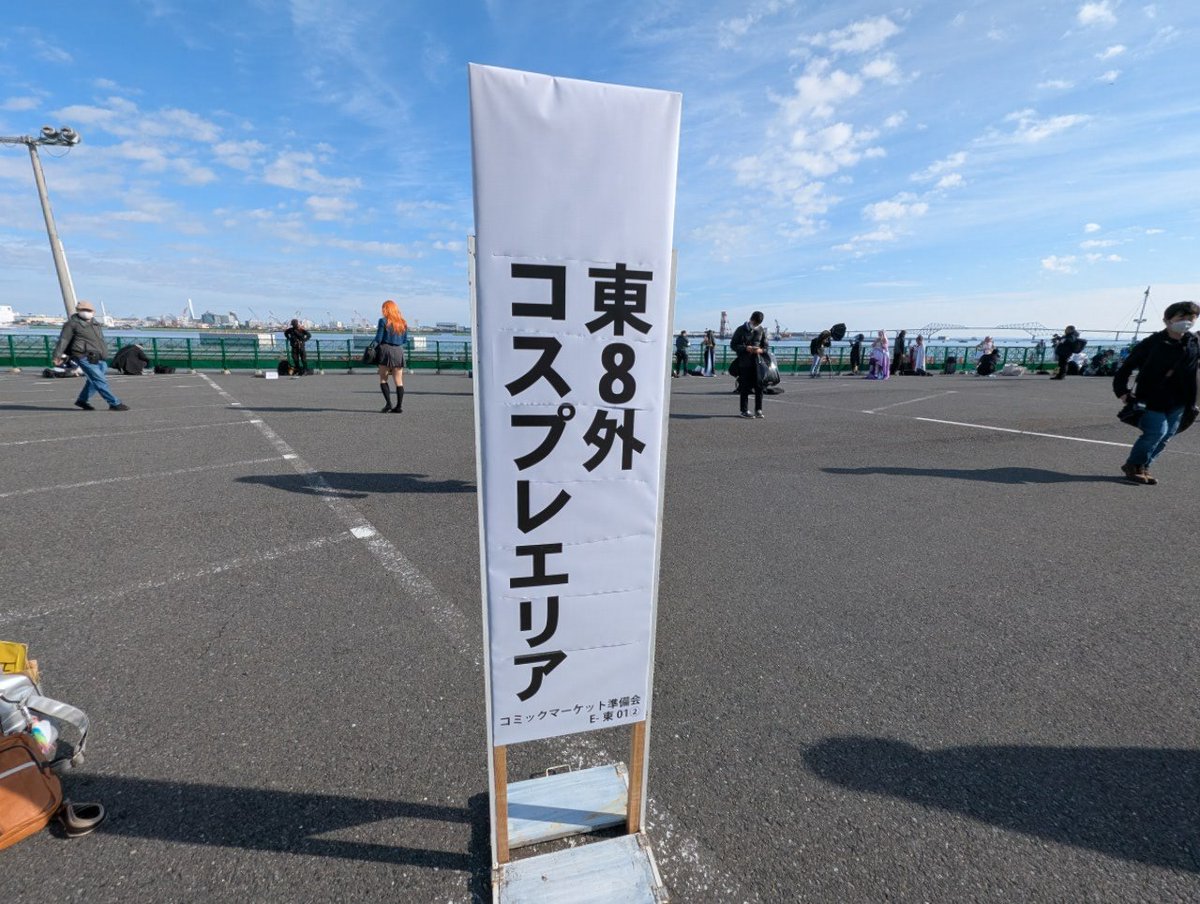 今日もコミケ。東ホールは凄い人混みで、通過するだけなのですが大変でした。