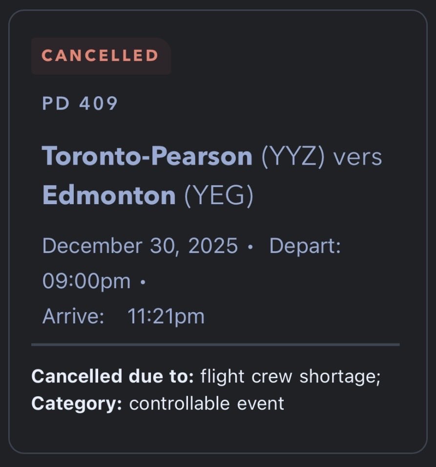 arunjohn_my's tweet photo. @servicehe7824 @porterairlines What an absolutely crappy disappointing service. First delayed by 1:14mins and then cancelled. Tool 4 porter flights in last 9 days and 3 were extremely delayed and this one cancelled. Absolute Chaos ! All this because crew didn’t show up! https://t.co/vrkoMzbKmv