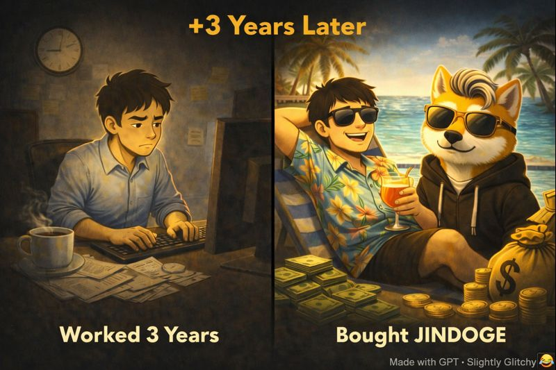 JindoKpop's tweet photo. Why work?
 Buy Jindo. Play harder. 😎🐕
#Jindo #JINDOGE #memecoin #YOLO #XRP https://t.co/nRIENjgjw5