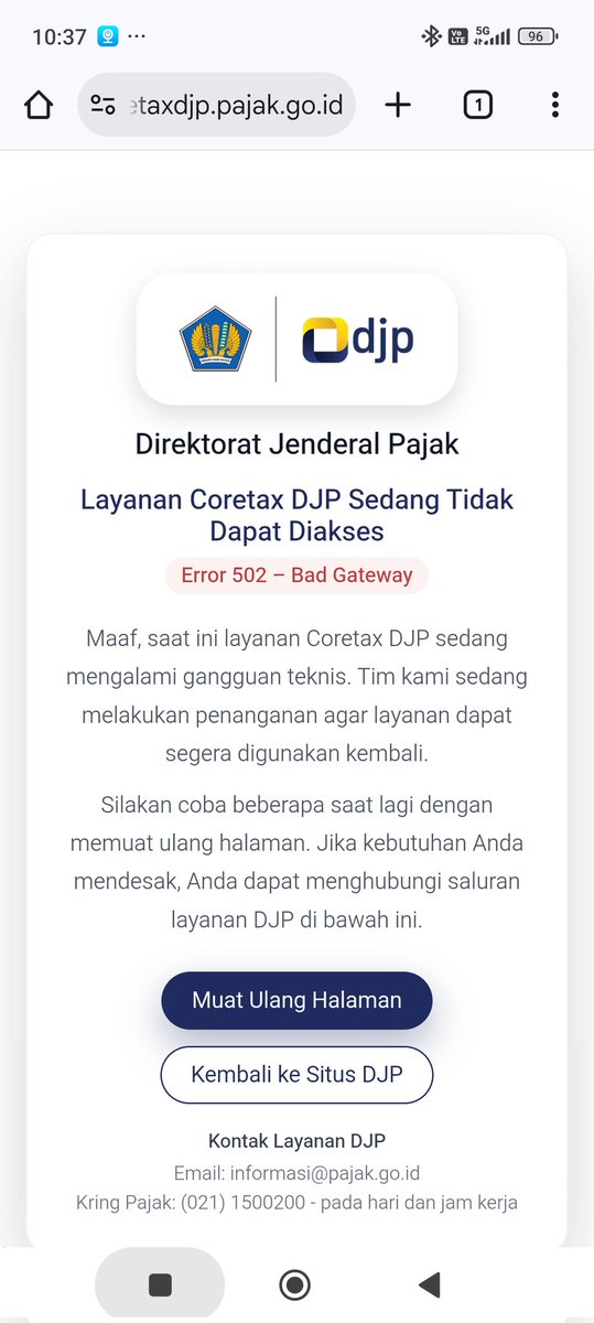 SDharmasurya's tweet photo. @DitjenPajakRI Mau log in aja gabisa bisa https://t.co/tekETnM2f7