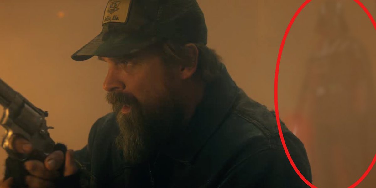Spotted in the Stranger Things 5 finale trailer. Look out Hopper!