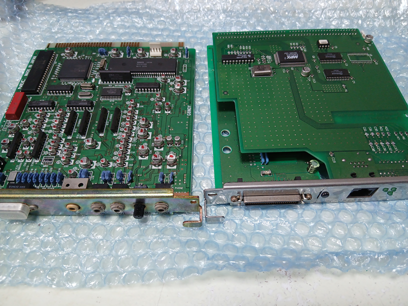 motochan1500's tweet photo. #PC486
今年の衝動買い
IODATAのSCSI、LANボードと86音源ボード(一応マニュアル・ドライバFDD付)。
10月に86音源ボードと東京に行ったので金無くなった https://t.co/3weli8KtaZ