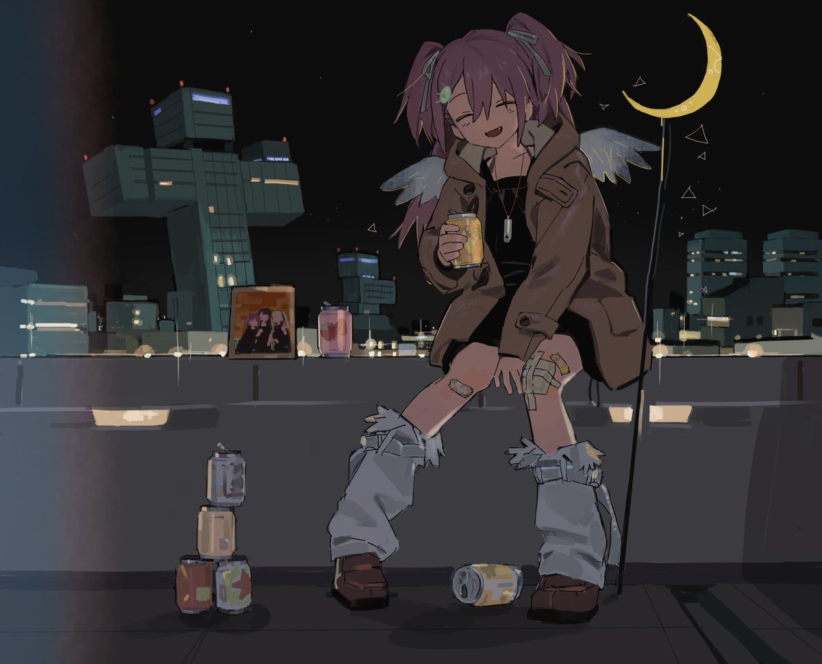 akahashi08's tweet photo. 夜の絵 https://t.co/EkEqucLWAh