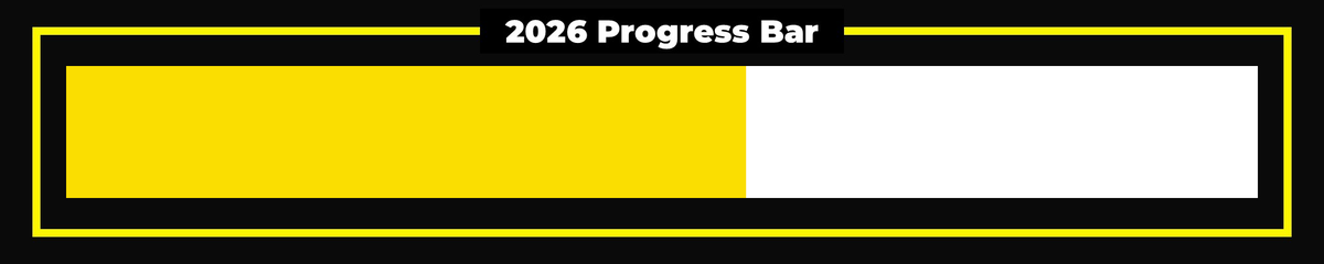 YearsProgress's tweet photo. 2026 is 57% complete. https://t.co/Tx91Y8lznI
