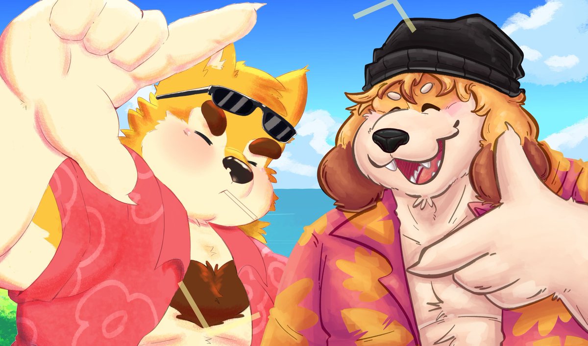 PotatoFurro's tweet photo. Dibujin pin pin que hicimos con el Betom!(@06Junior11) 🥰 https://t.co/lUq3DgUCa7