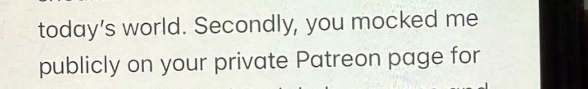 scfc_rob's tweet image. ‘Mocked me publicly on your private patron page’ 😭 incredible journalist this lad