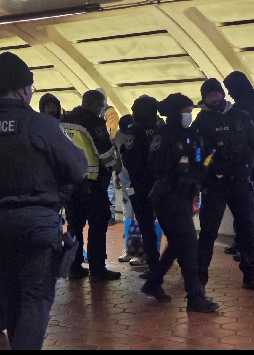 Hey <a href="/wmataGM/">Randy Clarke</a> : Why are there tons of agents harassing Black and Brown folks at the CoHi station?