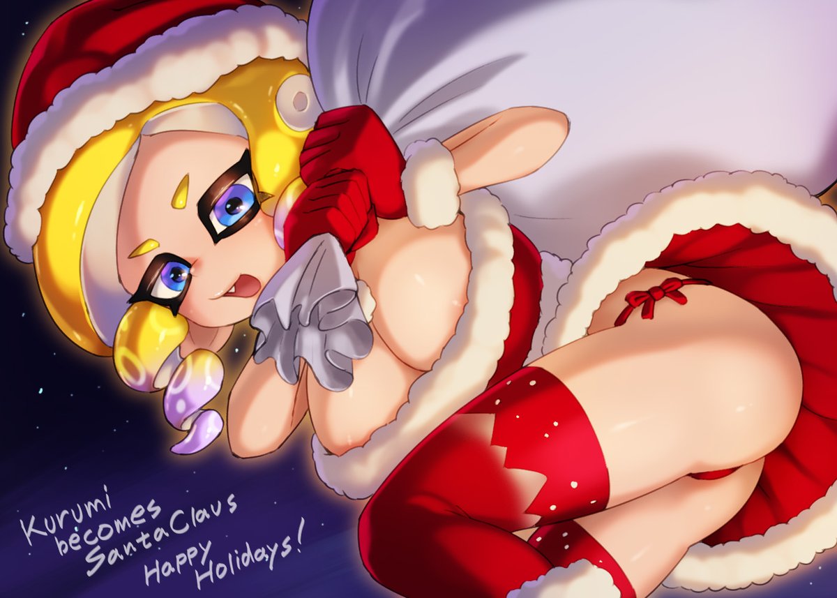 大遅刻クリスマスコスプレクルミ!
I'm very late, but here's Kurumi cosplaying as Santa Claus! 