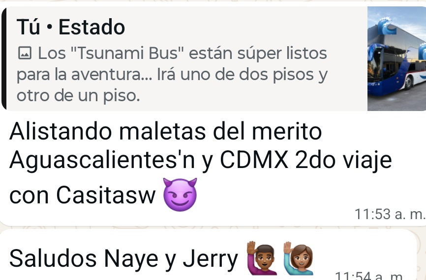 Continúan las respuestas sobre la pregunta... De que estado nos acompañan a 🌊 Tsunami Swinger 🌊