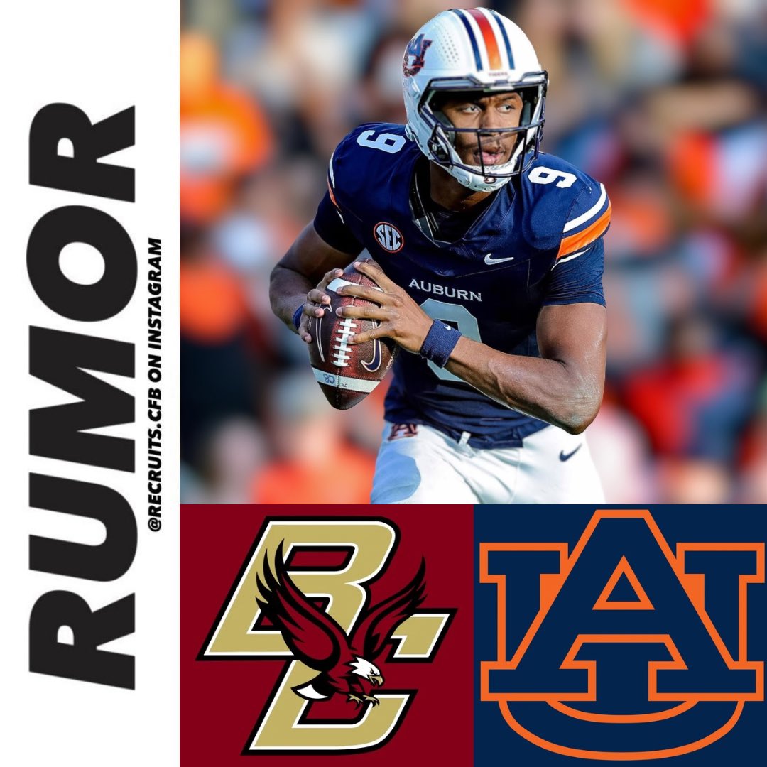 recruits_cfb's tweet image. RUMOR: Boston College is one of the favorites to land Auburn quarterback transfer Deuce Knight. Knight, a true freshman, was a 5⭐️ recruit a year ago.

Kenyatta Watson, formerly an assistant general manager at Auburn in 2024 and 2025, was hired as the Eagles general manager on…