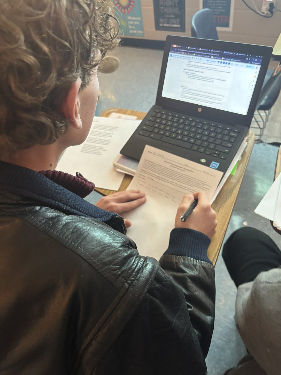 DraneAmy's tweet photo. Student choice is an integral part of learning and engagement. I’m so proud of what my students were able to accomplish by personalizing the texts they engaged with during this poetry exploration activity! https://t.co/QF2biQqGtd