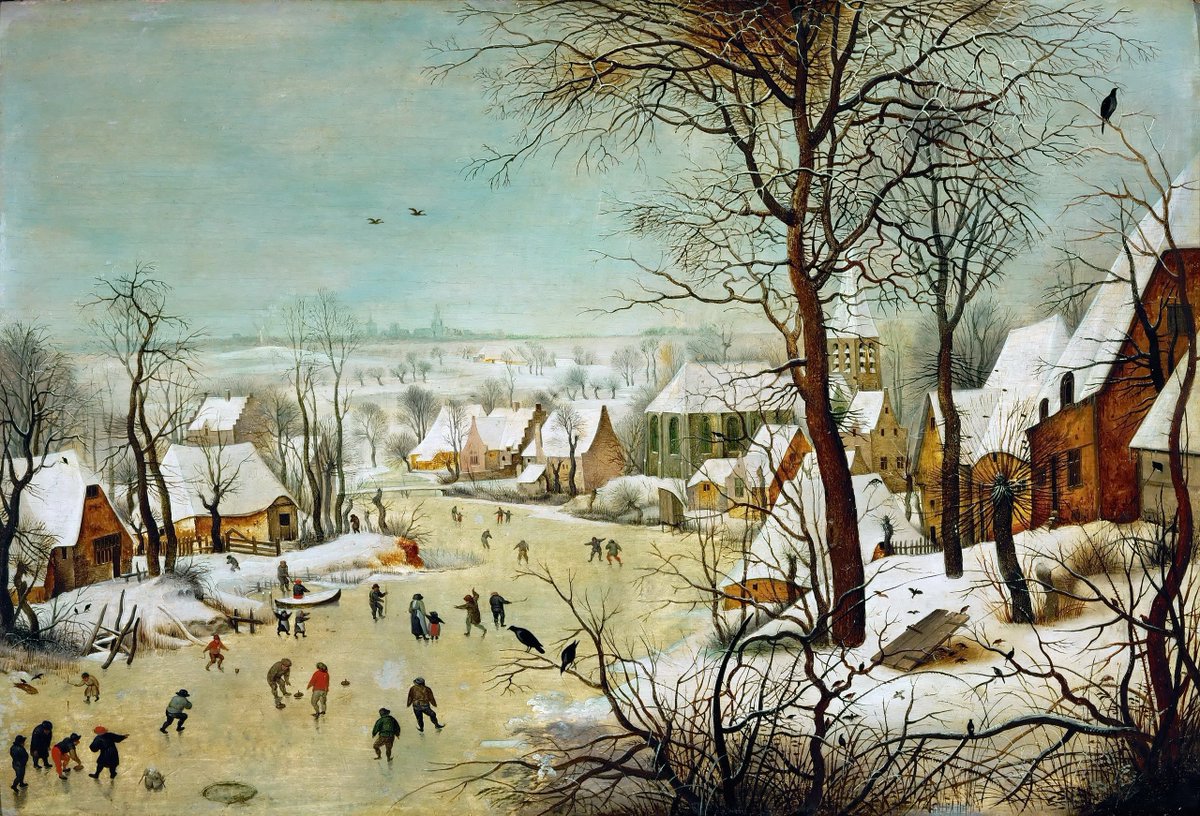 Pieter Bruegel  the Elder (1526/1530–1569) 
Winter landscape with bird trap