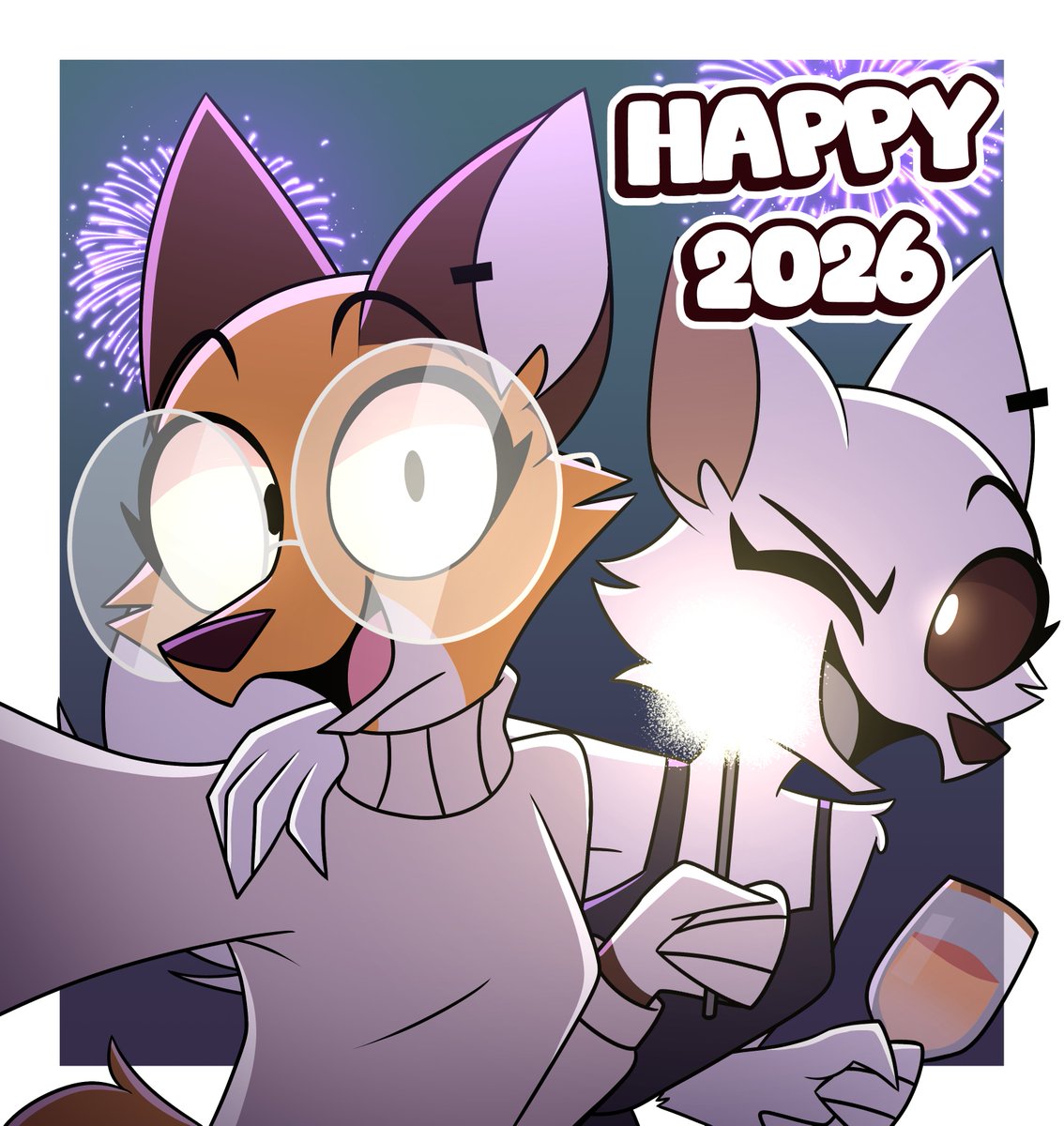 Happy New Year 2026! 🦊🎆