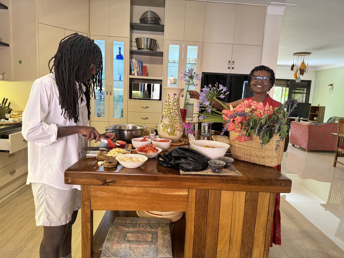 Winnie_Byanyima's tweet photo. Our son Anselm, in his second year of PhD studies and already teaching, fills me with pride. I admire his brilliance and courage. And yes, I sometimes wish he embraced more of my faith, my community - and even cut his hair, so he might appear more “normal” to the conservative Ugandan gaze that raised me. But I am learning that love is also a practice of letting go and trusting that our children will grow into their light in their own time…./3