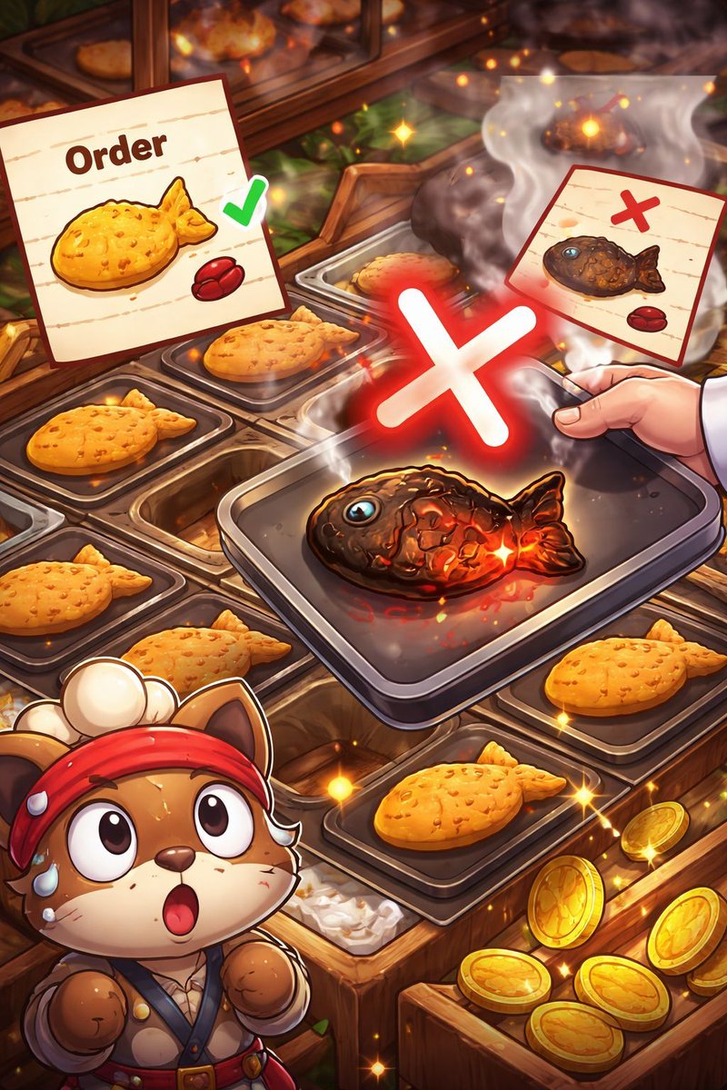 kokuson1981's tweet photo. Digging through the code made me wonder… does serving the wrong order on purpose unlock something, or am I just paranoid? 🐟🔥 

#RootinTootin #FishbreadTycoon #KoreanStreetFood #GameDev #IndieGame #ManagementGame  #TycoonGame #インディーゲーム #個人開発 https://t.co/eh5sZp42fR