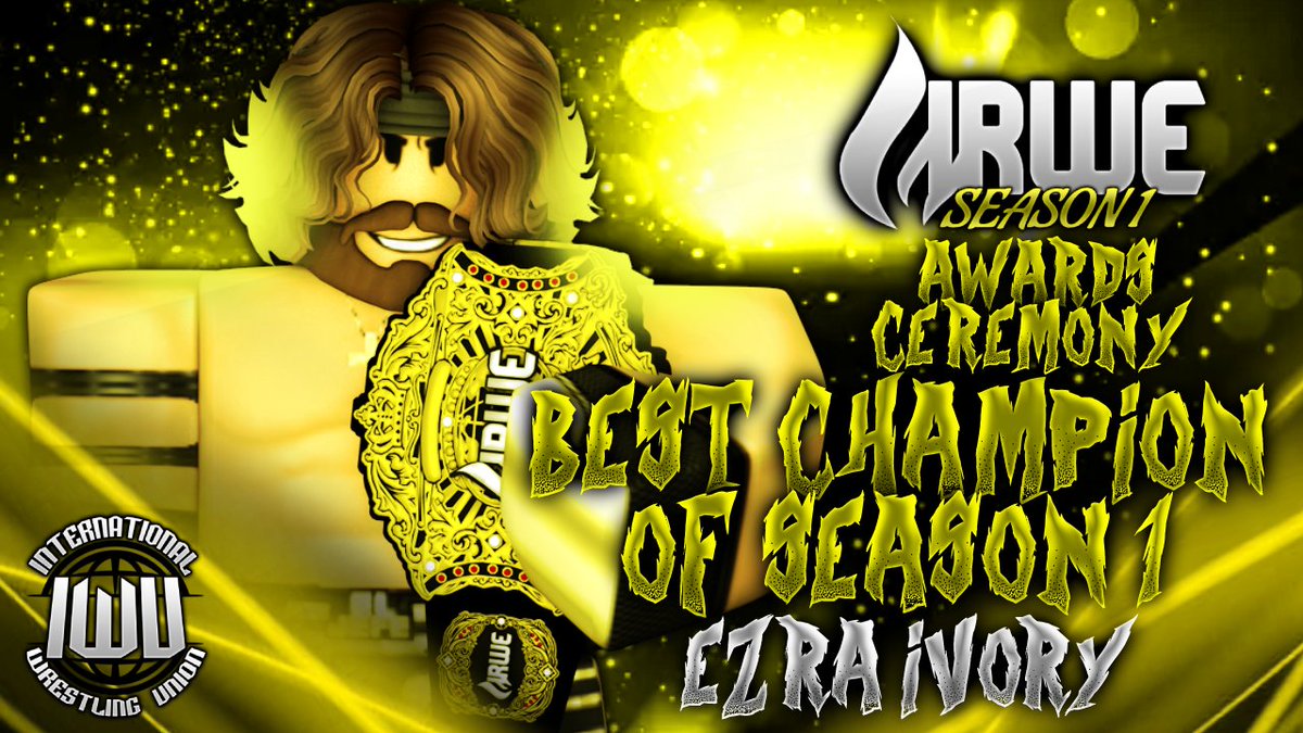 <a href="/MiguelRaijin/">miguel</a> THE BEST CHAMPION OF SEASON 1 goes to..

<a href="/EzraIvoryRW/">Ezra Ivory</a> as the IRWE World Champion!

CONGRATULATIONS to "EL JEFE"

#IRWES1AWARDS #IRWE2025