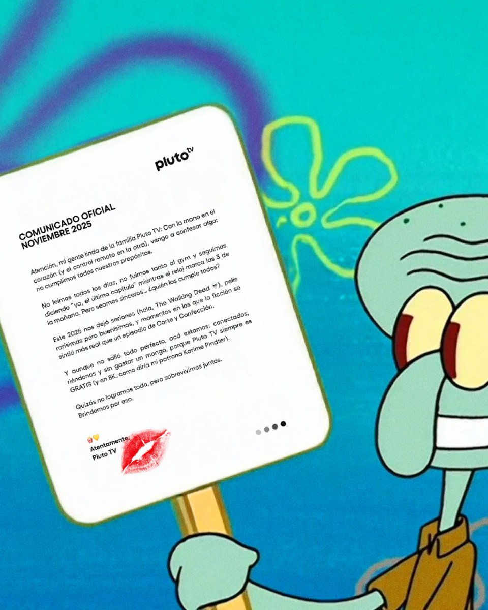 ¡Atención TODOS! 📣 Se termina el año y solo puedo decir: gracias por todo, fue hermoso 💅💖
#PlutoTV #Entretenimiento #Streaming