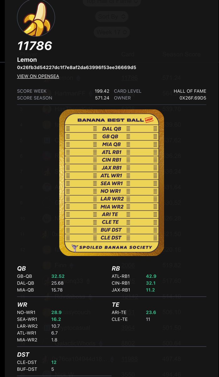 Spoiled Banana Society 🏈🍌 tweet media