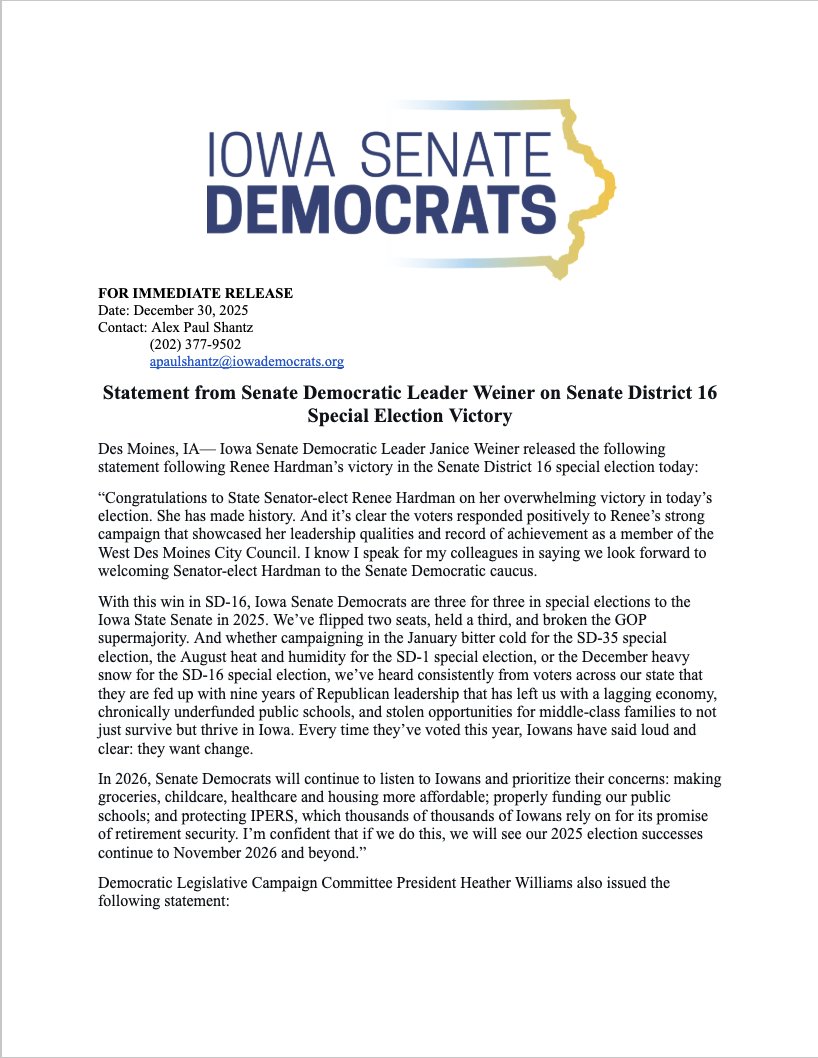 Iowa Senate Democrats tweet media