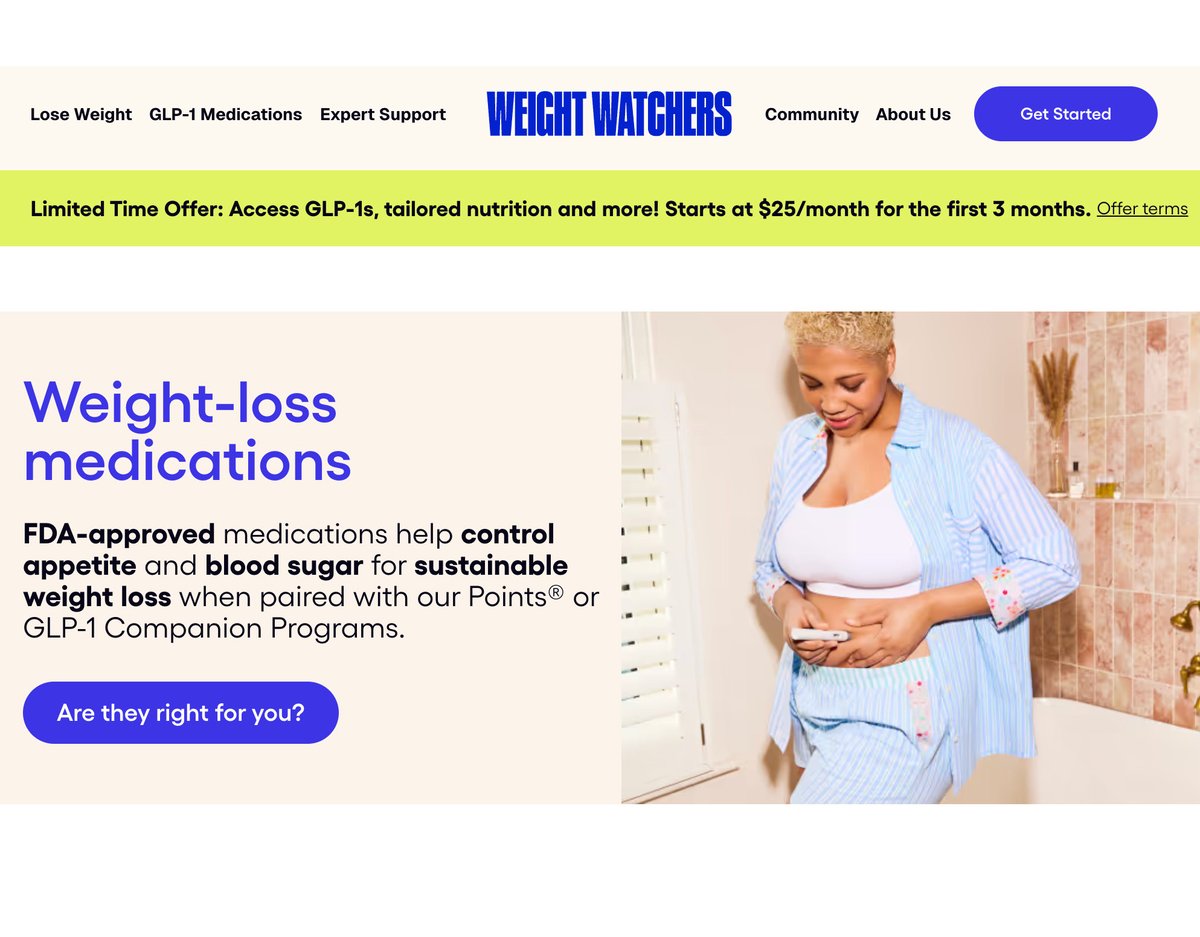 This blew my mind. WeightWatchers now offers weight loss drugs. Weight gain is easy, especially this time of year. Losing it, well, that’s super hard. But being a human is no picnic. I think the point of our existence is to overcome difficulty on our own terms. This is another