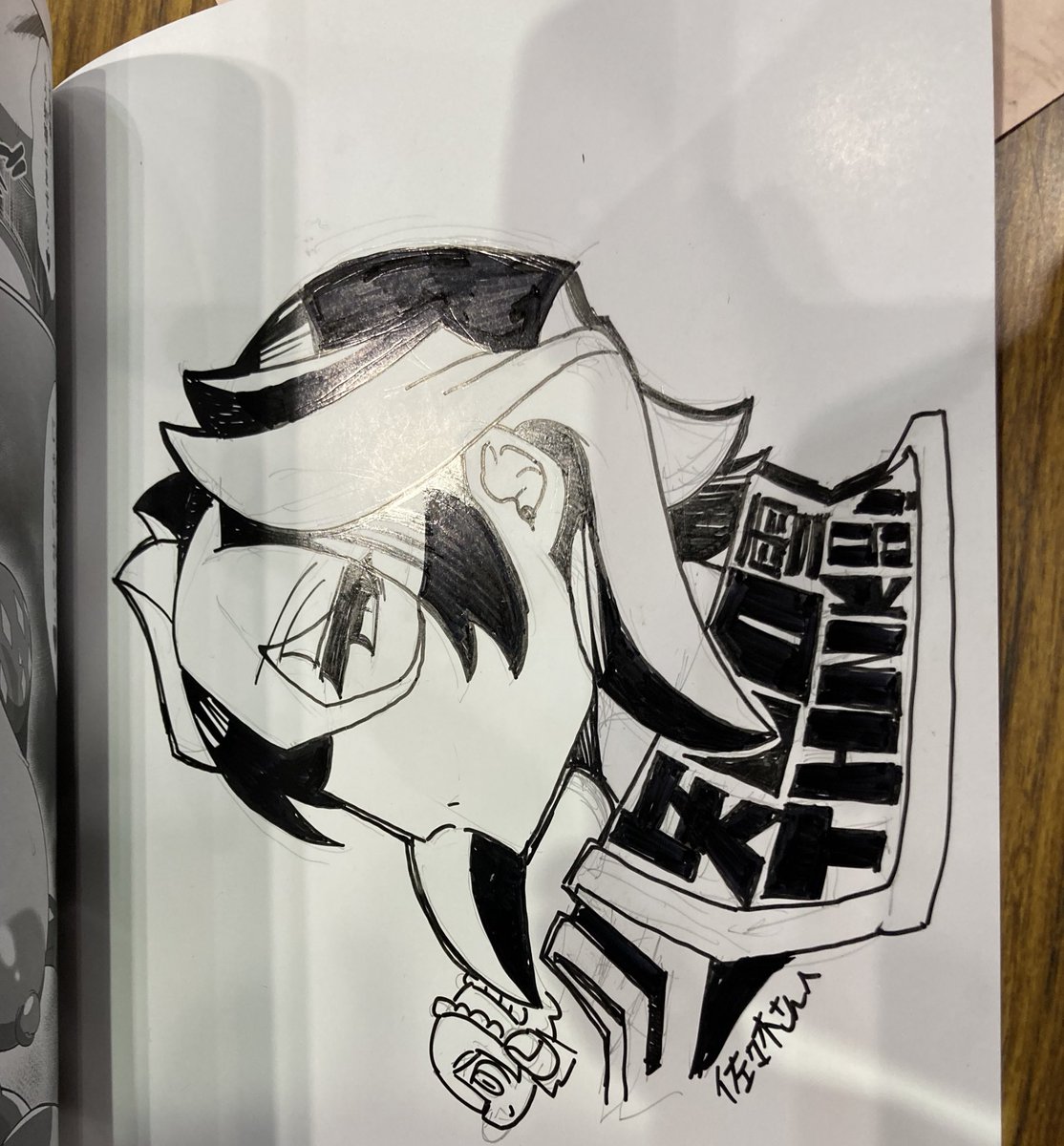 今回4人の方に新刊の表紙裏にオーゼンさんとマルルクちゃんを描かせて頂きました!
大切にして頂けたら幸いです! 