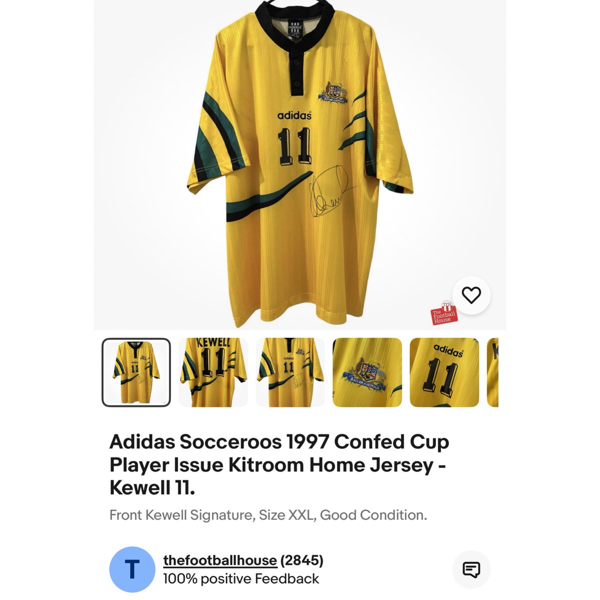 footballhouseAU's tweet photo. For Auction, live now 🙂 https://t.co/oEgObxzgPb

#socceroos #harrykewell #adidas #confedcup #playerissue https://t.co/lSgwwndQ1B