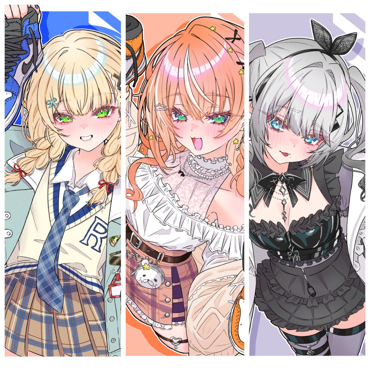 Loretta様　変更しました 今月描いた絵を晒そう 今月は3枚でした！ 2025年のまとめは今夜あげます🙇