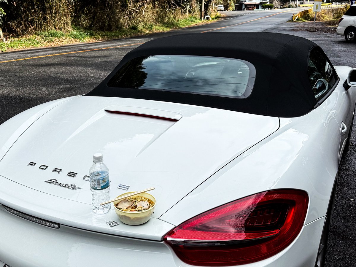 PN_GT_R's tweet photo. 立ち食いそば処「Boxster」
開店です😆 https://t.co/71aeZ4Lobl