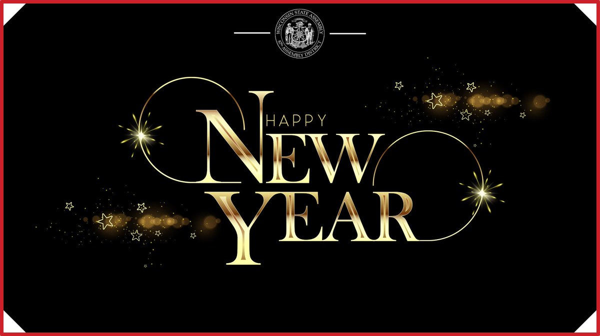 Rep_Jacobson's tweet image. Happy New Year!

May God bless and keep you as we head into 2026! I look forward to another great year of moving Wisconsin forward!