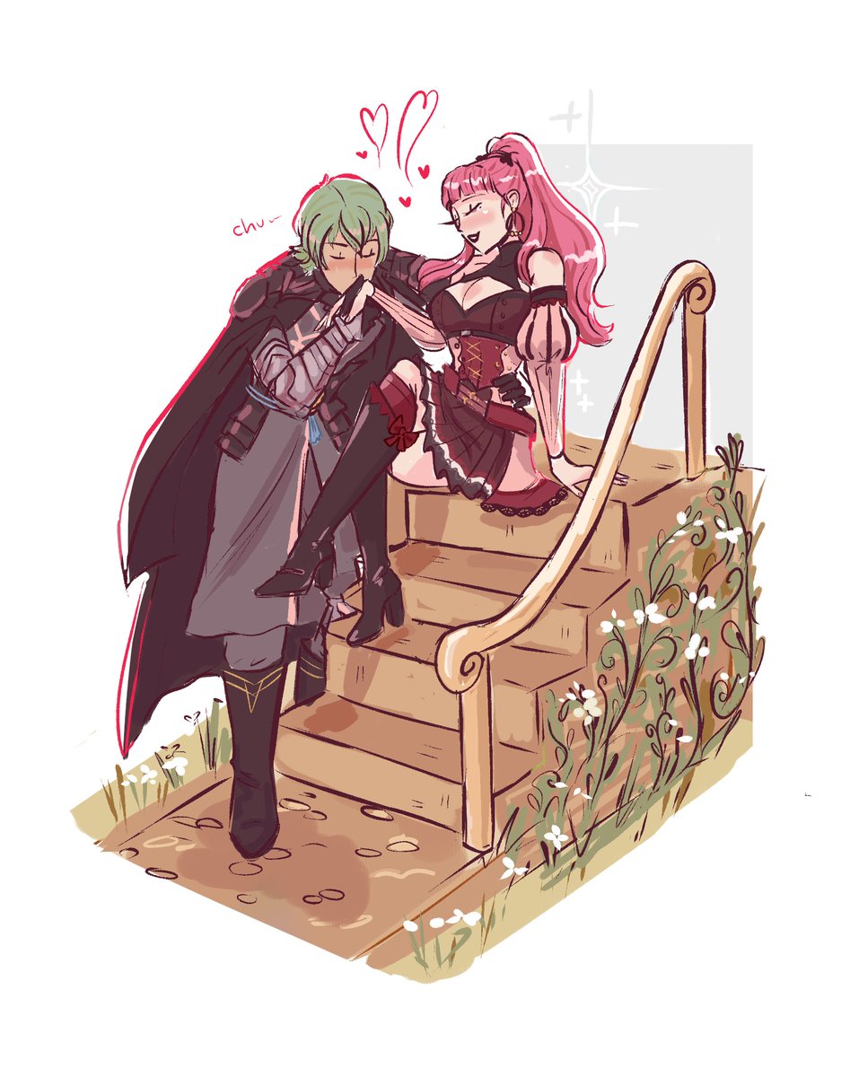 sealfarts's tweet image. hilda/byleth commission for someone on bsky - thank you!! #fe3h