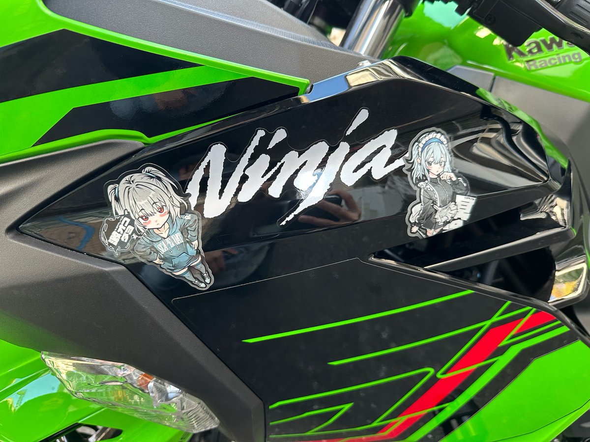 ほわいとベルさま確認ページ♡ まじ可愛い #バイク #Kawasaki #NINJA #ビーサイドレーベル #bsidelabel