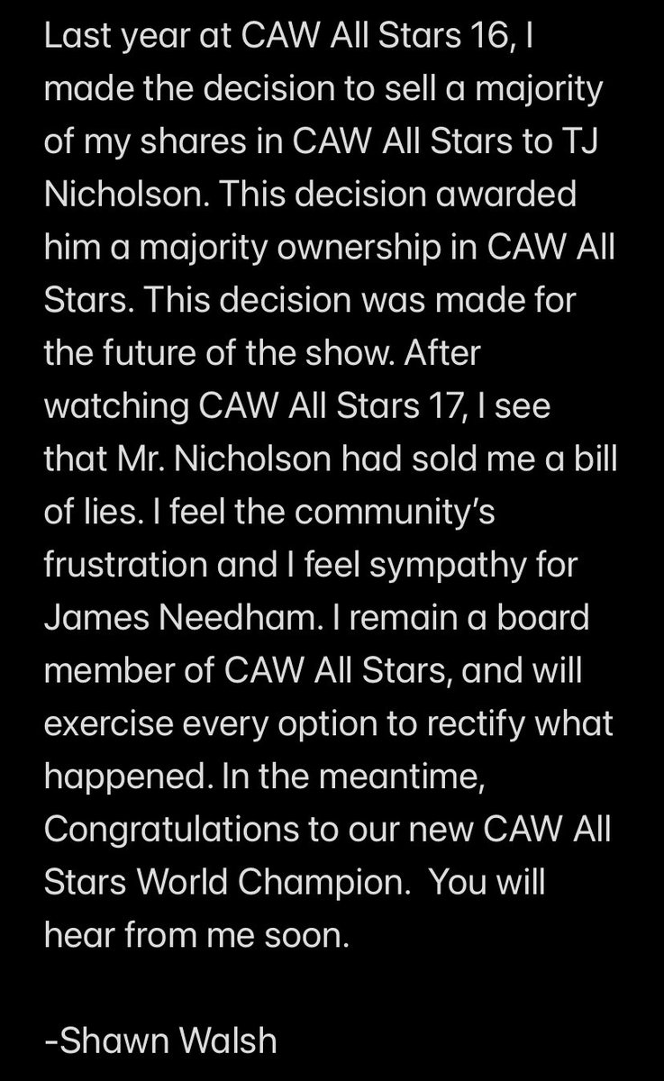 CAW All Stars tweet media