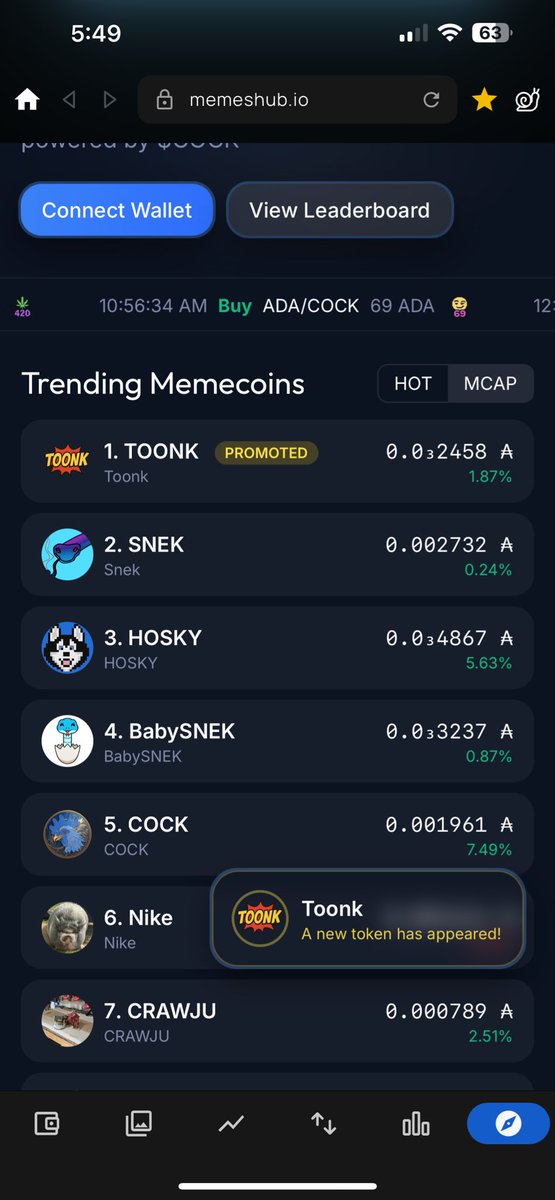 $ADA Did you know? 👀

When you advertise on Memeshub, 20% of your ad spend is used to buy back YOUR token 🔥

📣 Promote your project

📊 Get visibility across Cardano memes

💰 And fuel your own chart at the same time