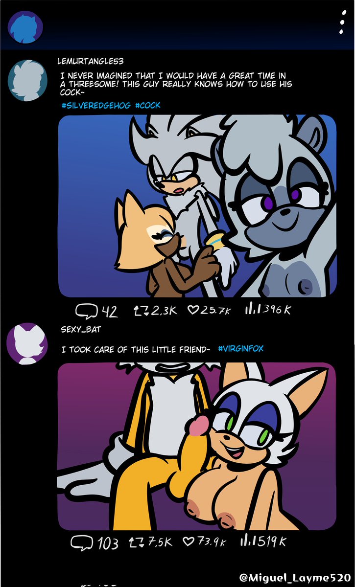 This comic had to have its continuation for Christmas but for personal reasons I don't know I could bring them :'"3 sorry.
Still, I hope you like this closer look at Sonic's cell phone screen
#TangleAndWhisper #SilverTheHedgehog #RougeTheBat #TailsTheFox #nsfw #ComicArt