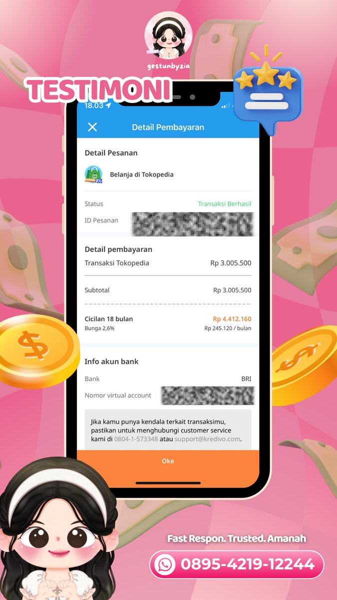 urbaenjun2's tweet image. 193. Gestun gopaylater 5.300.000
194. Gestun kredivo 3.000.000

#GestunbyZia 
#NominalbesarbyZia