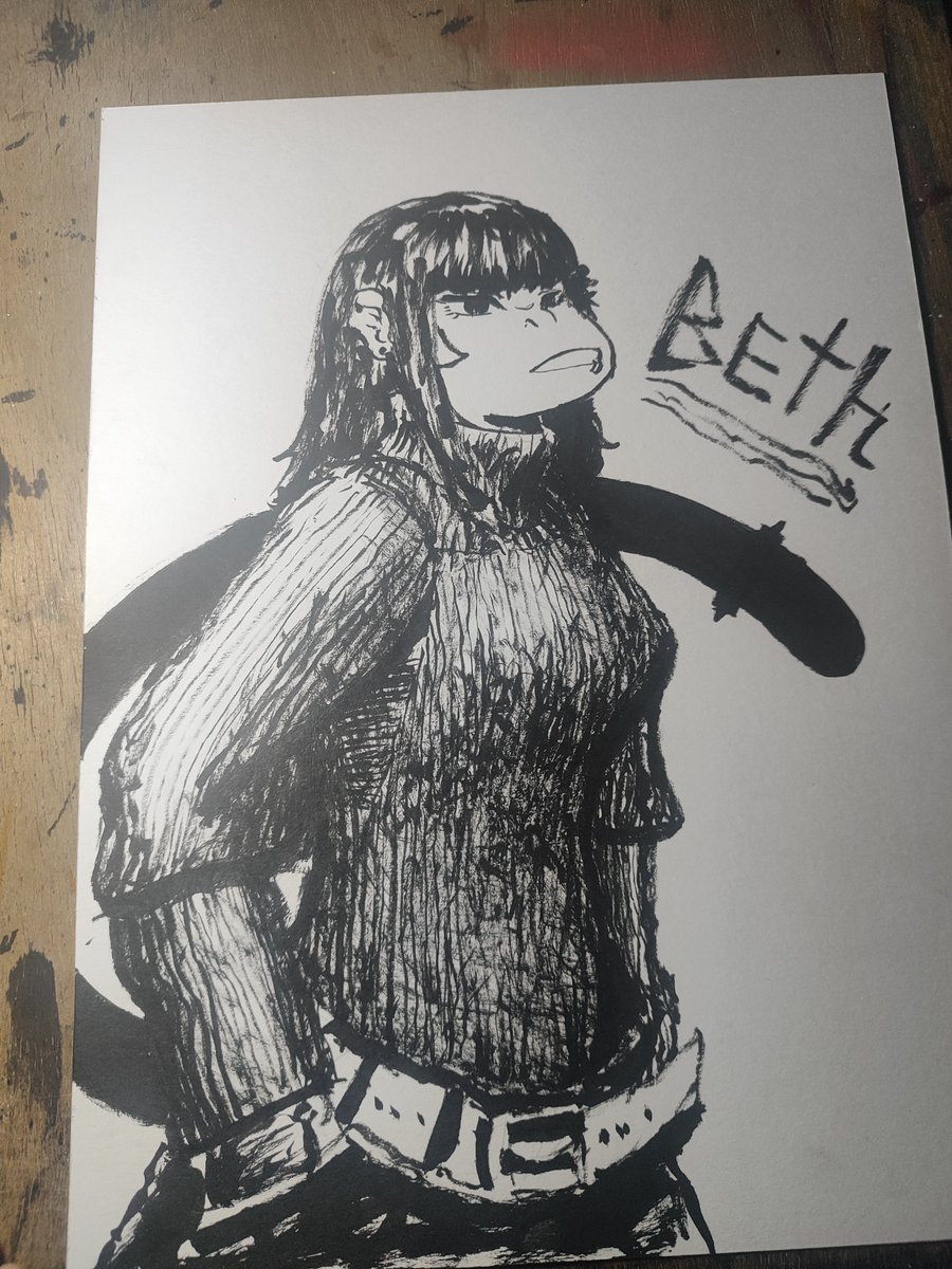 poku239's tweet photo. Some digitally colored #SimianSunday featuring @RedusTheRiotAct 's Beth because it's been a while https://t.co/aPpNJNLhIK