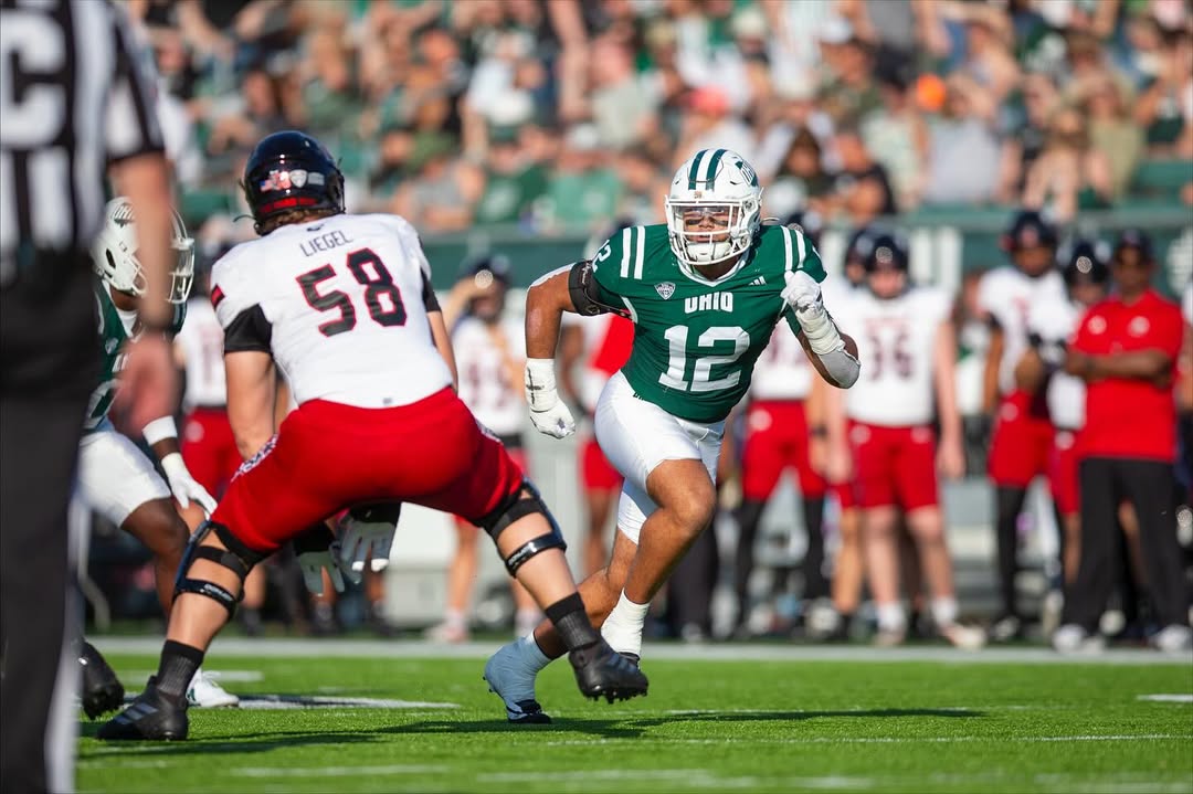 TransferPortal's tweet image. Ohio EDGE Jay Crable plans to enter the transfer portal, his rep @JoeSanfilippo30 of Upper Edge tells @PeteNakos.

The 6-foot-3, 227-pound pass rusher posted 8 TFLs and 6 sacks in 2025. Earned second-team All-MAC honors. 

on3.com/transfer-porta…