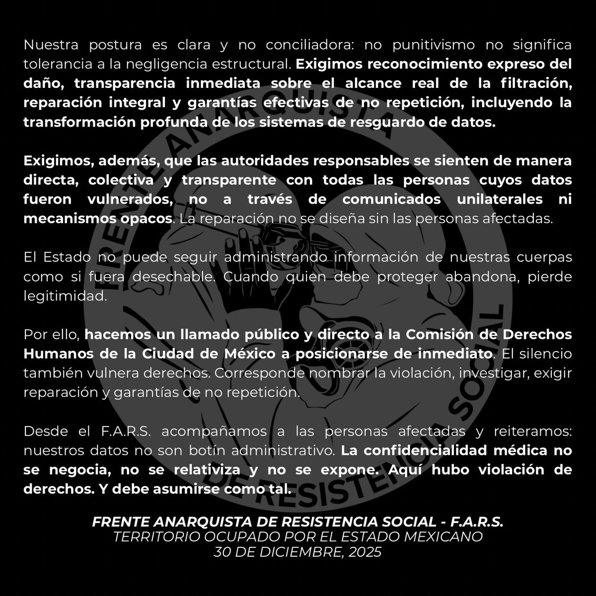 Frente Anarquista de Resistencia Social tweet media